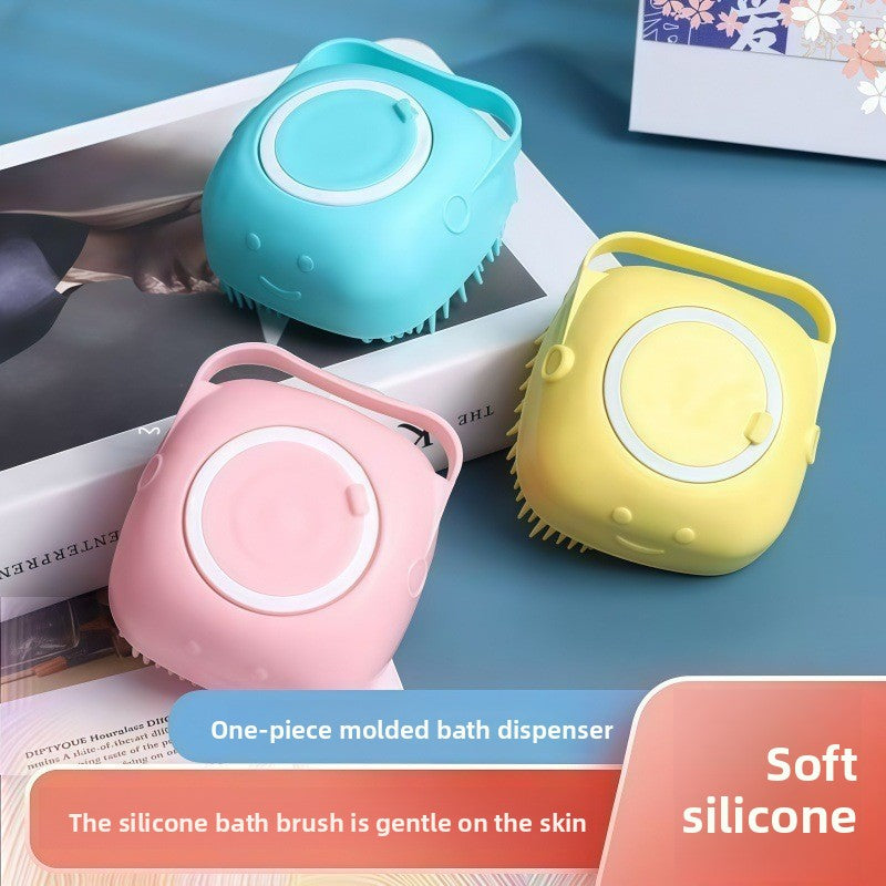 Refillable Silicone Pet Bath Brush