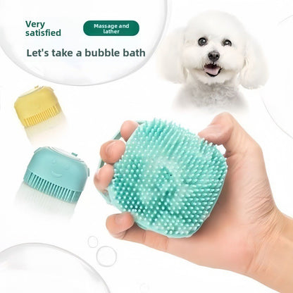 Refillable Silicone Pet Bath Brush
