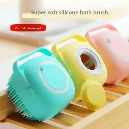 Refillable Silicone Pet Bath Brush