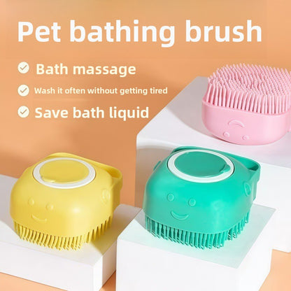 Refillable Silicone Pet Bath Brush